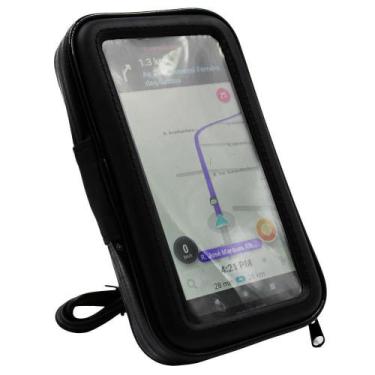 Imagem de Suporte Celular Case Impermeável 5.5' Moto 360º Usb Sp-Ca24S - Exbom