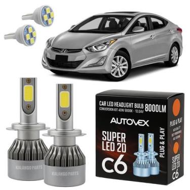 Imagem de LED H7 Super Branca Farol Baixo Automotiva Elantra 11 A 2016 - Autovex