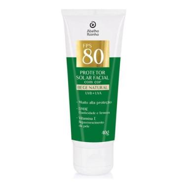 Imagem de Protetor solar facial fps80 cor bege natural com 40g - ABELHA RAINHA