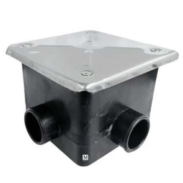 Imagem de Caixa de Passagem para Piscina com Tampa em Inox para Iluminação de pi