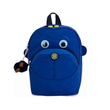 Imagem de Mochila Infantil Kipling Fester Azul Com Macaquinho