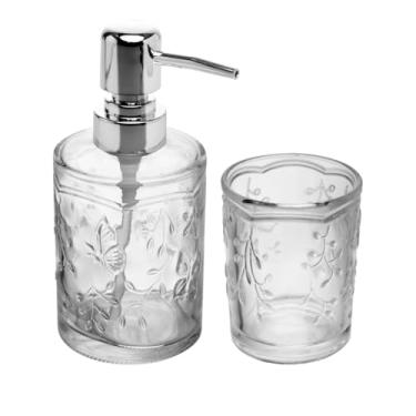 Imagem de LYOR - Conjunto 2 Peças para Banheiro New Butterfly Vidro