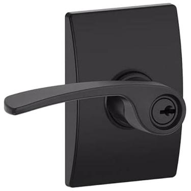 Imagem de Schlage Lock Company F51AMER622CEN Entrada Merano, preto fosco