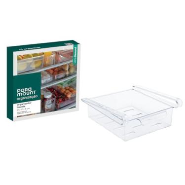 Imagem de Organizador Gaveta Geladeira 17x17x6cm Cristal