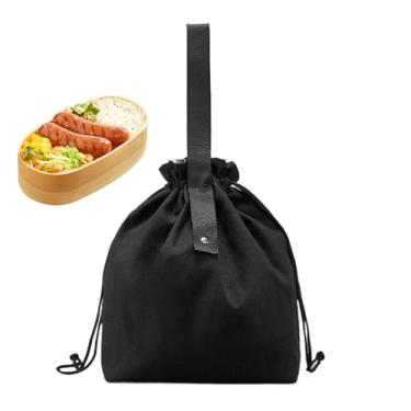 Imagem de Mochila de Almoço Isolada,Bolsas Para Marmita Femininas Isoladas - Recipiente Para Comida Em Lona, Com Fecho De Cordão, Porta-refeições Para Praia, Festival De Música, Piquenique, Deslocamento E