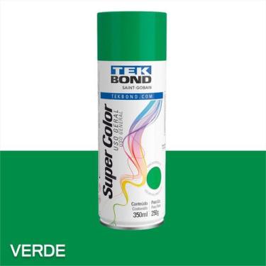 Imagem de Tinta Spray Tek Bond Secagem Rápida 350ml Kit 3, Verde