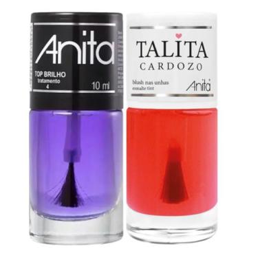 Imagem de Esmalte Tint Blush Nas Unhas Coleção Talita Cardozo + Top Brilho 10ml 