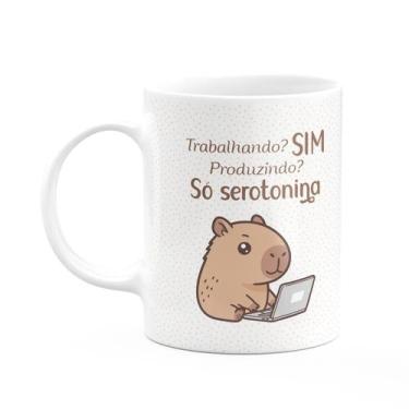 Imagem de Caneca Divertida Capivaras - Trabalhando - JPS INFO