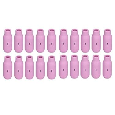 Imagem de 20 peças TIG Alumina Bicos de Cerâmica Copo de Gás Consumíveis para Tocha de Soldagem 10N49 5# - Miller Weldcraft WP17 WP26 PTA18 DB17 DB26