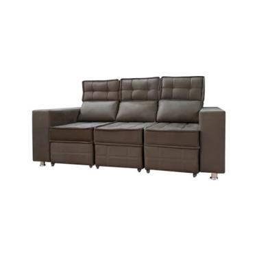 Imagem de Speciale Home - Sofá Retrátil e Reclinável 3 lugares Londres 1.90cm com Molas Suede Speciale Home