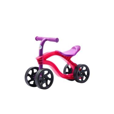 Imagem de Bicicleta De Equilíbrio Infantil Futurista Sem Pedal 4 Rodas - Rosa