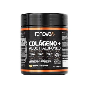 Imagem de Suplemento Colágeno Verisol Com Ácido Hialurônico Haplex Plus Renova Be Homens Barba e Cabelos em Pó. (216 gramas, Tangerina) (216g, Tangerina)