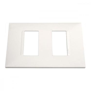 Imagem de Espelho placa Pial Plus+ Br 4X2 2Mod.Dist 8506Bc, Branco