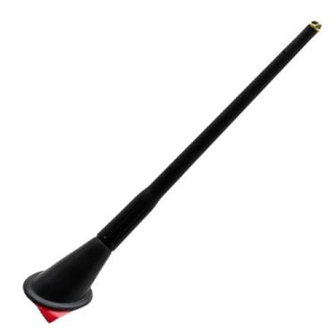 Imagem de Antena Automotiva Decorativa Autocolante Teto Veículo Haste e Base Enfeite Estética Design Moderno - Não funcional