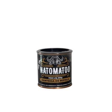 Imagem de Manteiga de Búfala com Sal e Cúrcuma, Lata 200g, Natomatoo