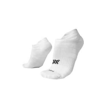 Imagem de Meia Curta para Corrida HUPI Running Pro Invisível 1 Par, Cor: Branco, Tamanho: LT 34-38