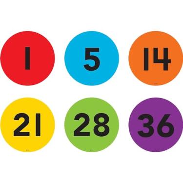 Imagem de Marcadores Spot On Chão: Números 1-91 - 10 cm (TCR77512)