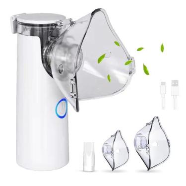 Imagem de Nebulizador Inalador Ultrassonico Sem Fio Silencioso Inalaçao Tratamen