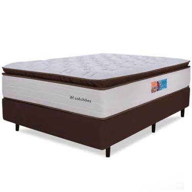 Imagem de Cama Box com Colchão King Premium Mola Ensacadas HiperSoft Sensation Macio 193x203cm BF Colchões