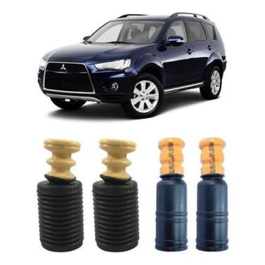 Imagem de 4 Batente Coifa Dianteiro + Traseiro Outlander 2007 A 2012 - Qualykits