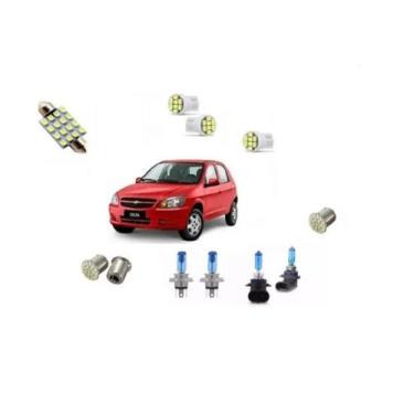 Imagem de Kit Lâmpadas Super Branca + Led Celta Farol Milha 2006/2017. - Blue Li
