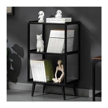 Imagem de YAYAOVP-24927 Estante de livros, estante de livros, estante de chão, prateleira de armazenamento doméstico, sala de estar, armário de armazenamento multicamadas, estante simples, rack de armazenamento