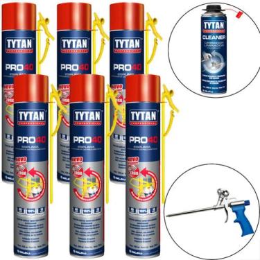 Imagem de Espuma Tytan Pro40 720G/750Ml 6Un + Aplicador e Limpador - Tytan Selen