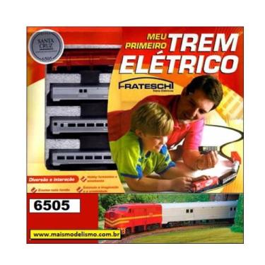 Imagem de Kit Meu 1º Trem Elétrico Passageiros Sta Cruz Rffsa 6505 Frateschi