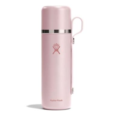 Imagem de Hydro Flask Garrafa quente e xícara – Aço inoxidável isolado, recipiente de viagem para bebida quente para café e chá, 800 ml, rosa Trillium