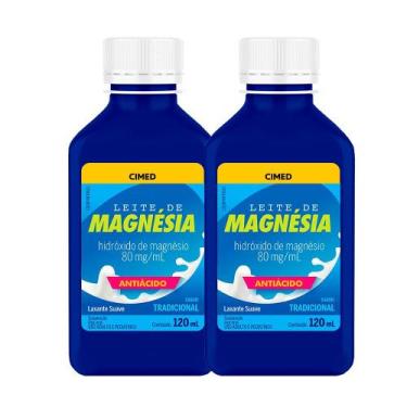 Imagem de Kit 2 unidades Leite de Magnésia Tradicional 120ml - Cimed