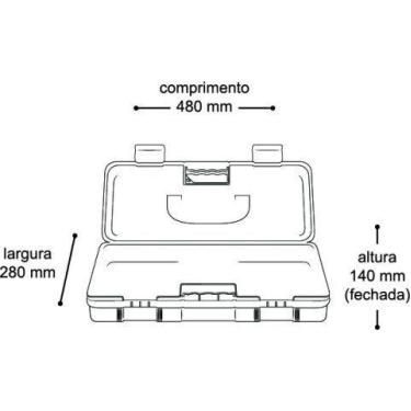 Imagem de Maleta de Ferramentas Master Box Painel Frontal Transparente - Arqplas