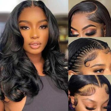 Imagem de Perucas Srakuw Bob 100% cabelo humano Brazilian Body Wave 16"