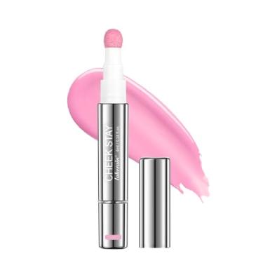 Imagem de Blush líquido para bochechas, creme de blush de longa duração para bochechas radiantes, acabamento orvalhado natural (#1 rosa pastel, 1 peça)