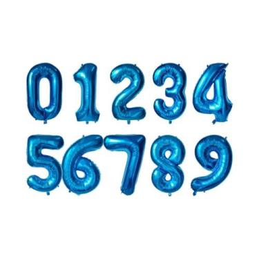 Imagem de Balões De Aniversário Grandes De Folha De 32 Polegadas Com Hélio Númer