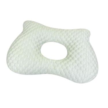 Imagem de Ｂｅｓｇａ Almofada para piercing de orelha portátil sem pressão capa removível respirável com furo almofada de orelha com furo para relaxar, Verde 43cmx29cmx9cm