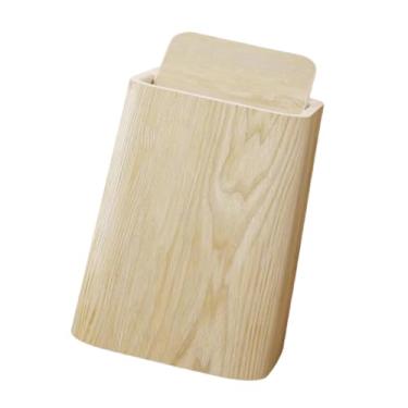 Imagem de Fenteer Lata de lixo, cesto de papel, multifuncional, camada dupla, grande capacidade, balde de armazenamento para cômoda, cozinha, sala de estar, M