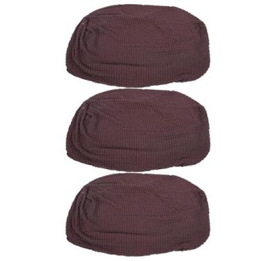 Imagem de AUNMAS 3PCS Sofá Capa de sofá Capa de de de Elástica de Mobiliário de Mobília de Poliéster Com Saia para um Solteiro de 3 Lugares de 3 Lugares Lavabáveis ​​para (Marrom claro)