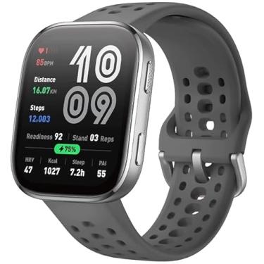 Imagem de Relógio Smartwatch BIP 6, com IA, Gps e Mapas, Tela 1,97" AMOLED, Ligação Bluetooth, 46 mm, Resistente a Água 5 ATM, Bateria 24 dias, 140 modos de exercício, Original com Nfe e garantia - Cinza Escuro