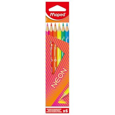 Imagem de LAPIS DE COR COLORPEPS NEON 6 CORES