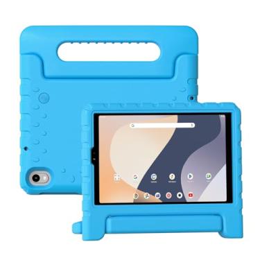 Imagem de Merocab Capa infantil para tablet Onn de 8 polegadas 2024 geração 4, capa leve à prova de choque com alça com suporte para tablet Walmart Onn 8 polegadas geração 4 (azul)