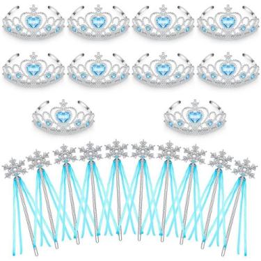 Imagem de Varinha Princess Tiaras and Crowns Hydren Snowflake x24 azul