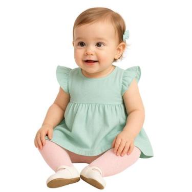 Imagem de Meia Calça Bebê Menina Selene, 1 a 2 anos, Rosa bebe