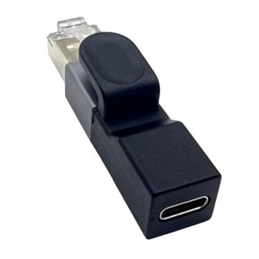 Imagem de Qaoquda Adaptador USB C para Ethernet, conversor de rede fêmea tipo C para macho RJ45, compatível com MacBook Pro/Air, iPad Pro, laptop, PC (1 peça)