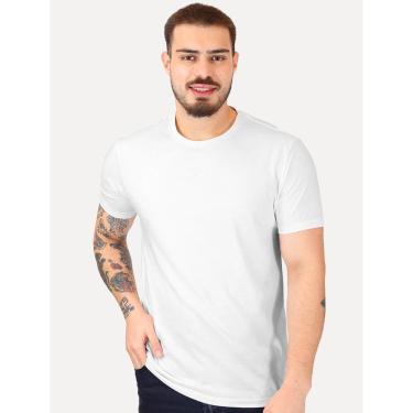 Imagem de Camiseta Guess Masculina Logo Centro Bordado Branca-Masculino