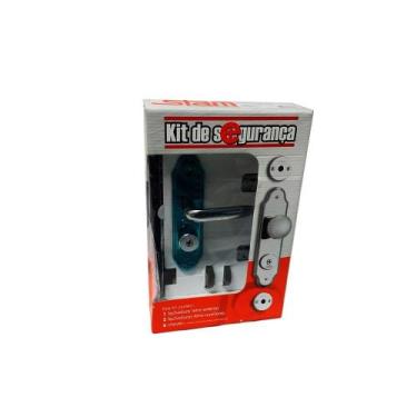 Imagem de Fechadura Stam Kit 1803/11 Inox + 2 Trava 34384