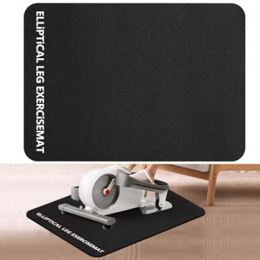 Imagem de Tapete para exercitador de perna de elipse 59,9 x 43,2 cm, tapete de treino antiderrapante Anglecai para elípticos embaixo da mesa, almofada de exercícios para elipse de pernas, máquina de exercitar