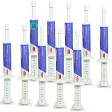 Imagem de Levuflora pré e probiótico 14g para cães e gatos sabor carne kit com 1