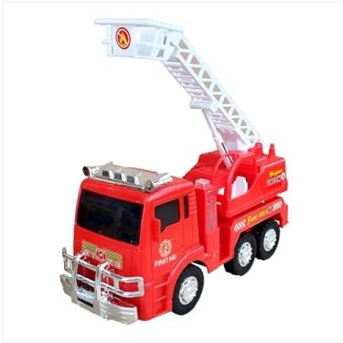 Imagem de Brinquedo Caminhão Bombeiro Bate e Volta com Som e Luz – Diversão Infantil