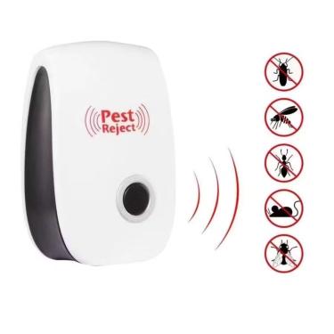 Imagem de Repelente EletrôNico UltrassôNico Mosca Pernilongos Baratas Morcegos Repele E Espanta Ratos Bivolt