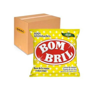 Imagem de Bombril Lã de Aço Multiuso, 20 Pacotes com 6 Unidades, 45g